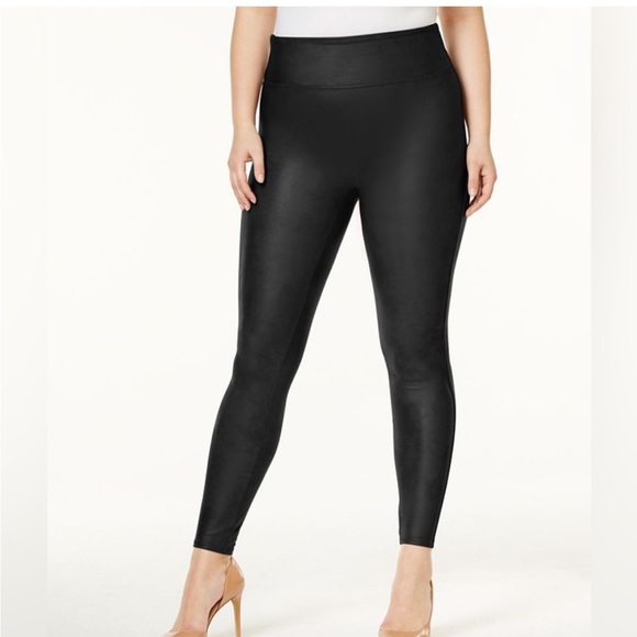 Spanx Black Faux Leather Leggings - Picture 1 of 7